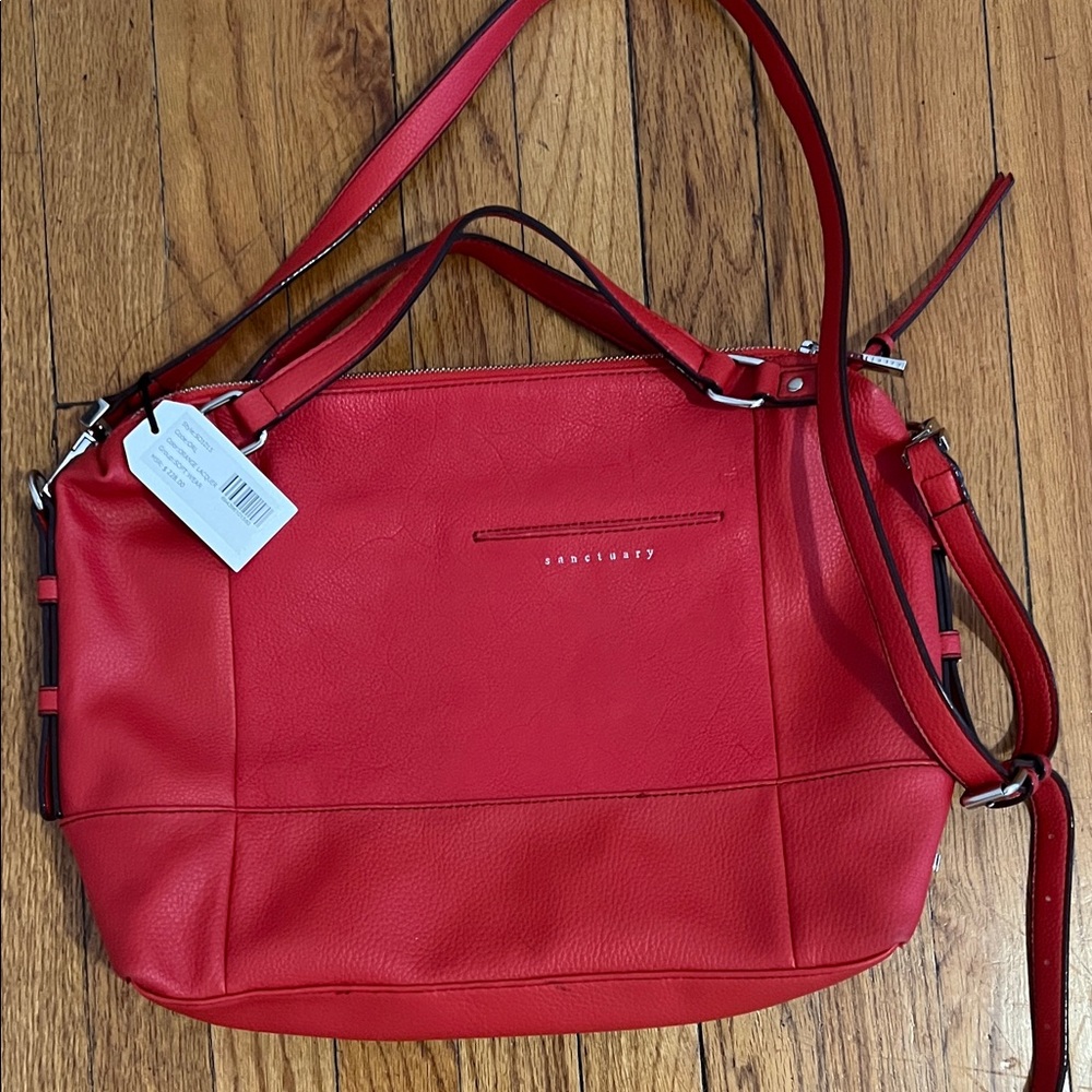 Red Women's Bag Sanctuary removable crossbody strap